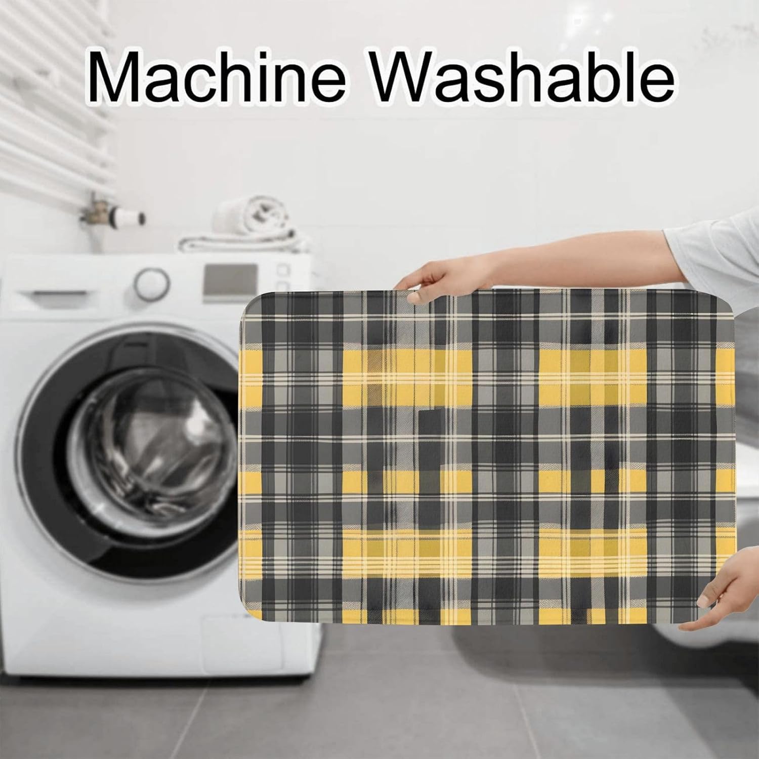 Yellow Gray Black Plaid