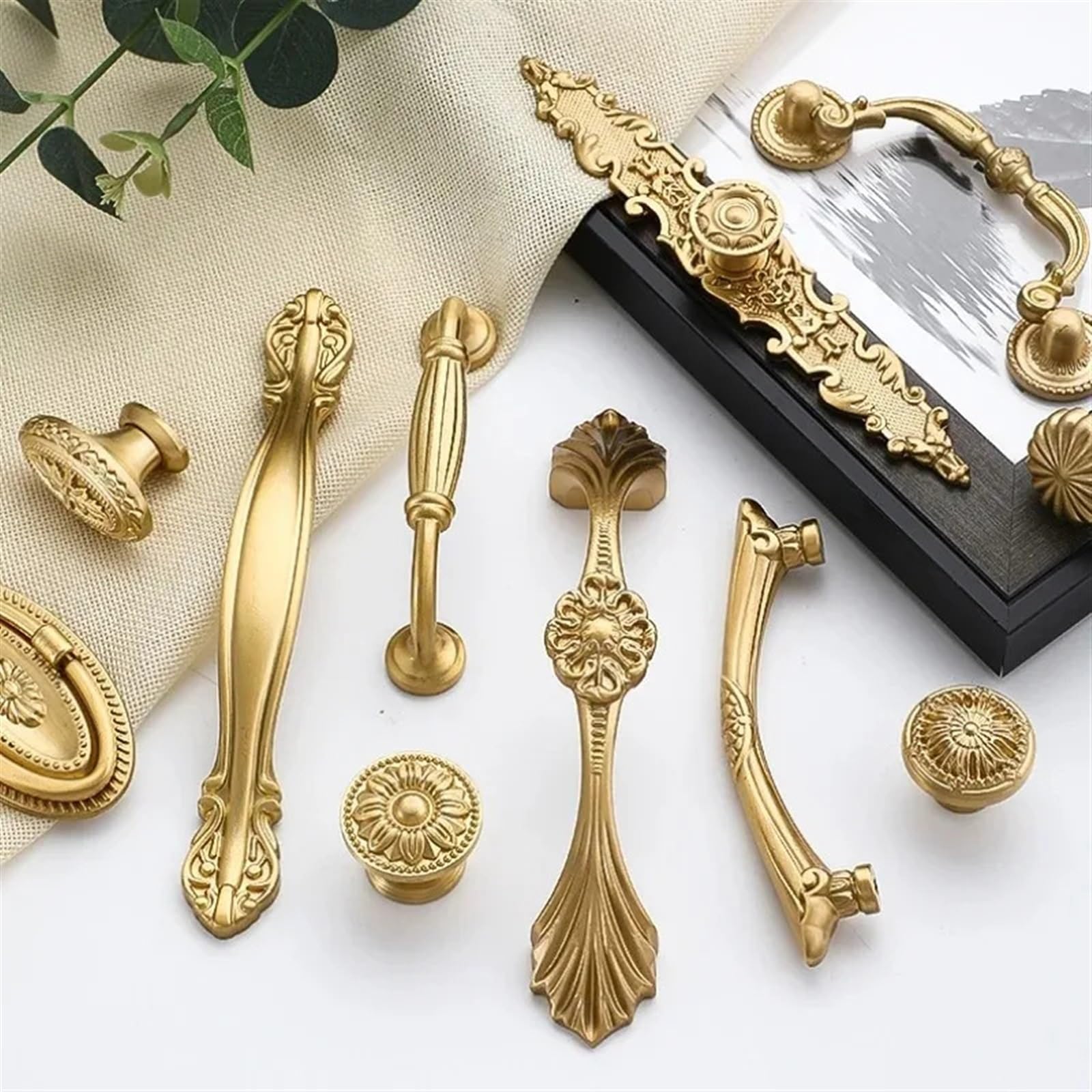 Acldoyyv Brass 015 96Mm American Brass Furniture Handle European Wardrobe Cabinet Shoe Cabinet Door Handle Kitchen Cabinet Knob Cupboard Door Pulls 1Pcs (Color : )