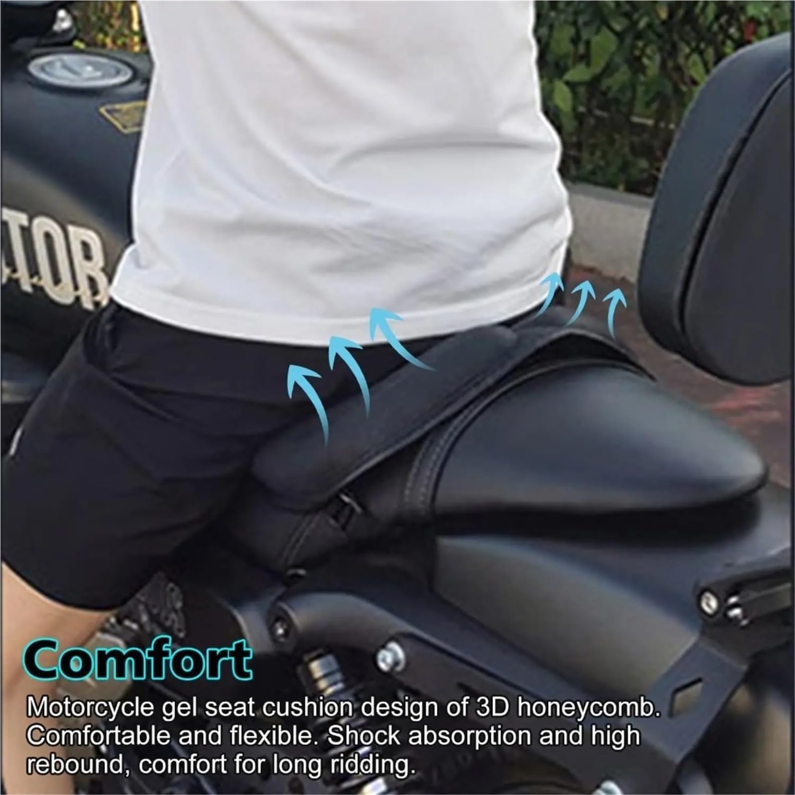 motocicleta funda cojín asiento Funda De Cojín Para Asiento De Motocicleta
