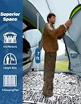 JOYTUTUS SUV Tent for Camping, Double Door Design, Waterproof PU2000mm Double Layer for 6-8 Person, Camping Outdoor Travel Preferred, 7.7' W x 7.7' L x 6.9' H