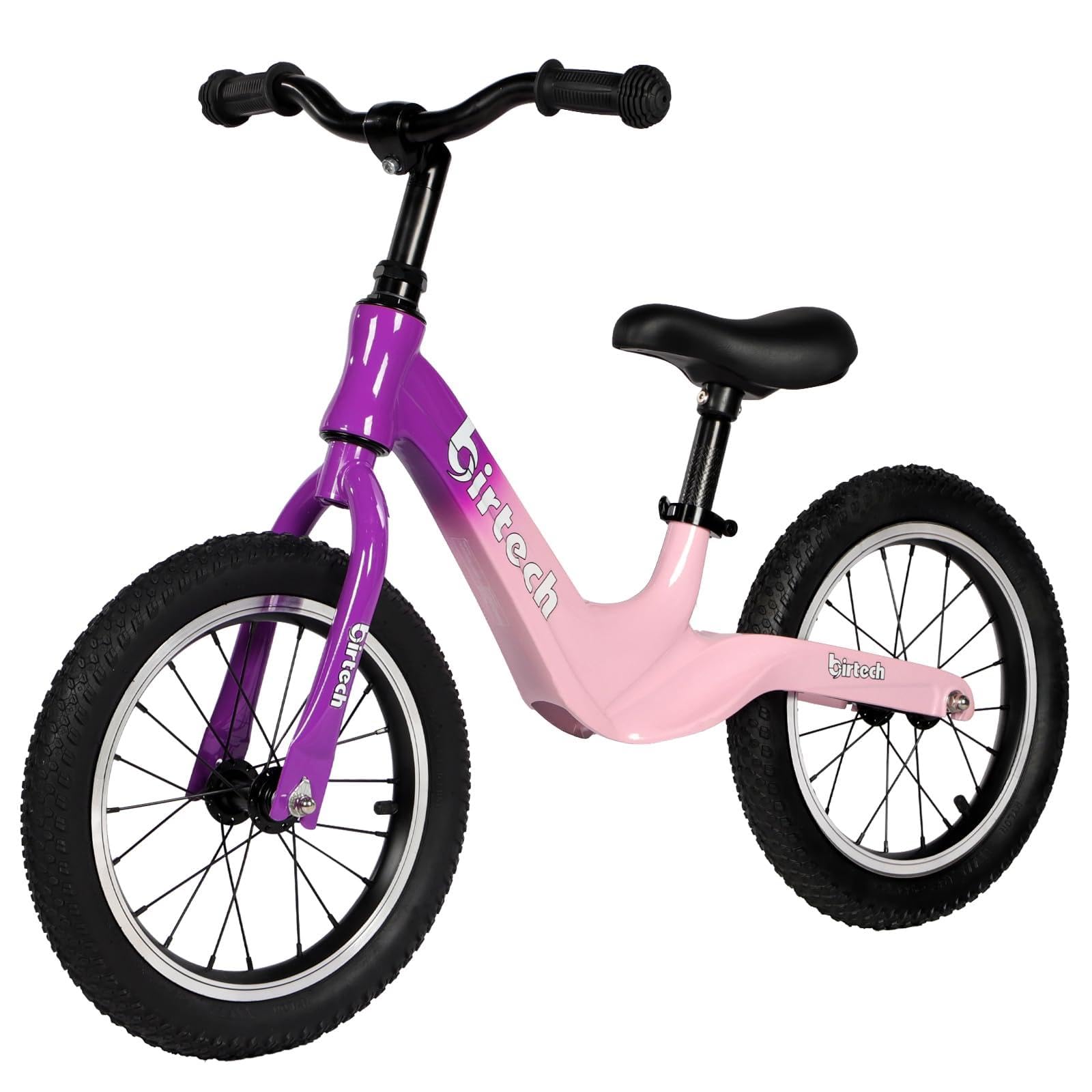 H.yeed 14-Zoll-Laufrad für Kinder mit Luftreifen und Rahmen aus Magnesiumlegierung, leichtes Trainingsfahrrad ohne Pedale für 3-, 4-, 5- und 6-jährige Jungen und Mädchen