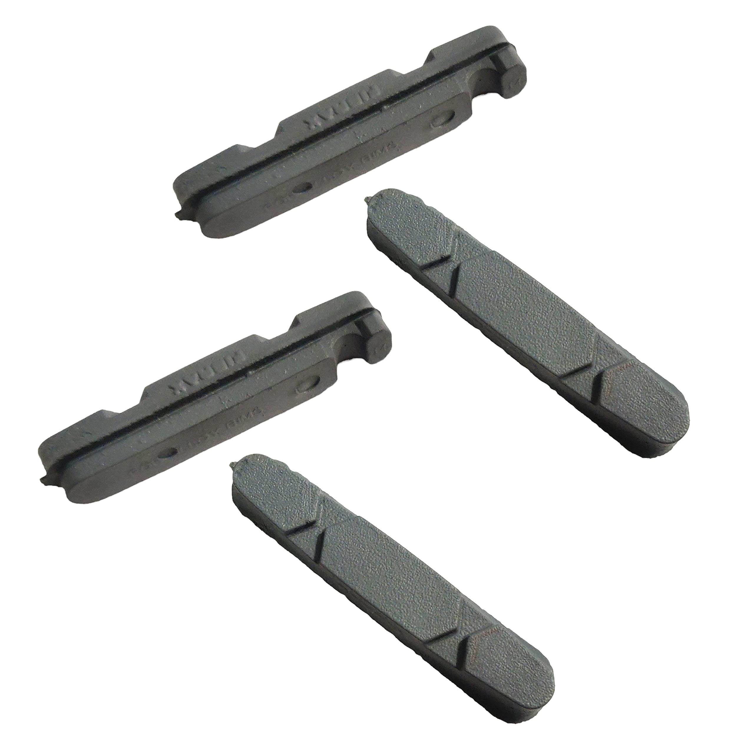 4 x replacement brake pad inserts for BROMPTON bikes GREY, green