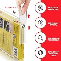 Vista 4 de Acrylic Video Game Box Storage Case for Nintendo NES Video Game Box - 4MM Thick, Anti-Dust, Anti-UV, and Acid-free Clear NES Holder, Video Game
