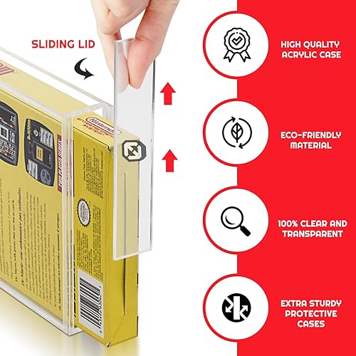 Miniatura 4 de Acrylic Video Game Box Storage Case for Nintendo NES Video Game Box - 4MM Thick, Anti-Dust, Anti-UV, and Acid-Free Clear NES Holder, Video Game