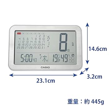 カシオ CASIO多機能カレンダー時計 電波 掛け置き兼用 IDC-900NJ カシオ CASIO多機能カレンダー時計 電波 掛け置き兼用 IDC-900NJ