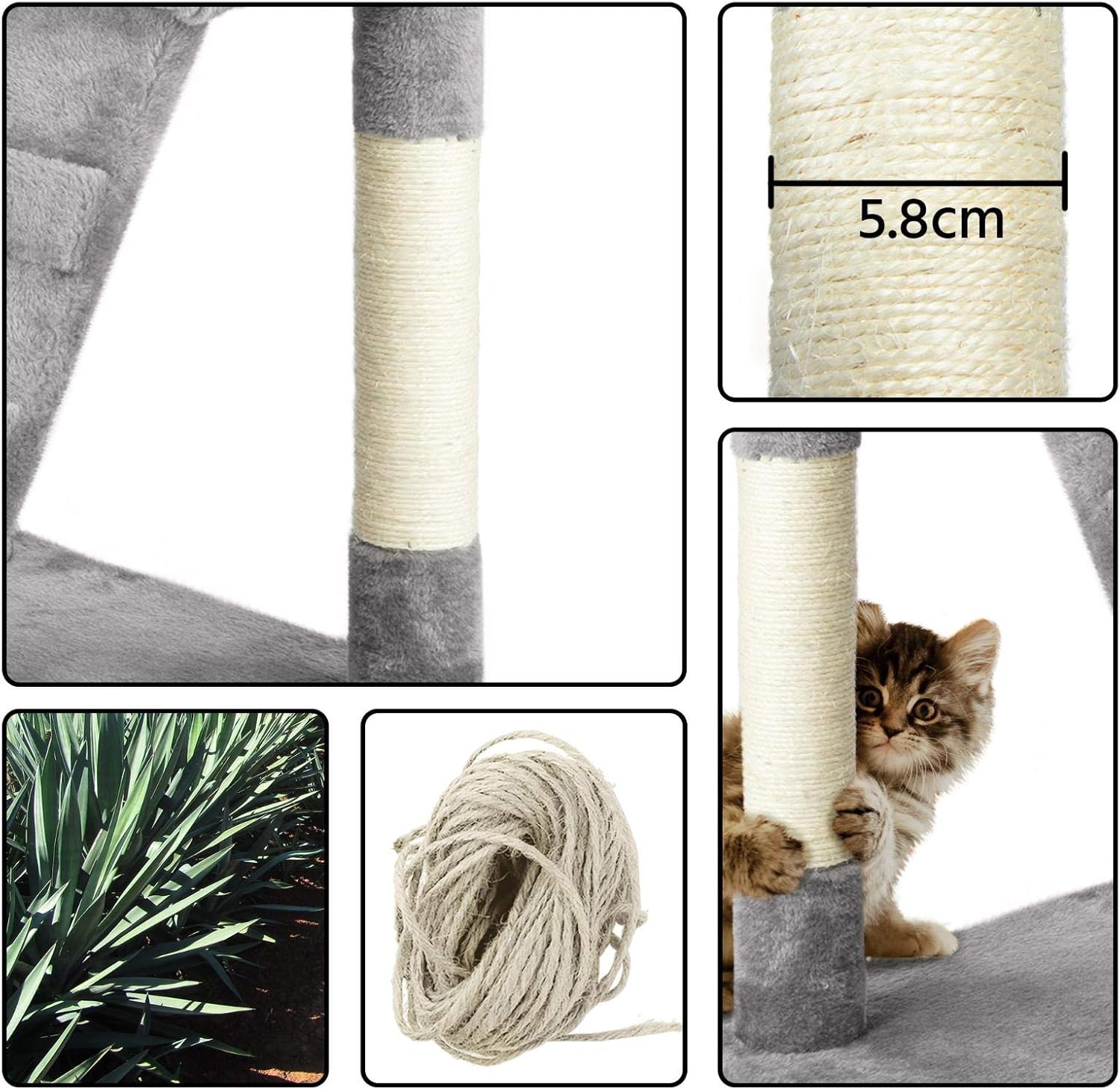 Sisal scratching post detail