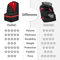 Vista 7 de Bolsa de viaje para asiento de automóvil, acolchada, cómoda, duradera, espaciosa, a cuadros, para asiento de automóvil, mochila 3 en 1, convertible