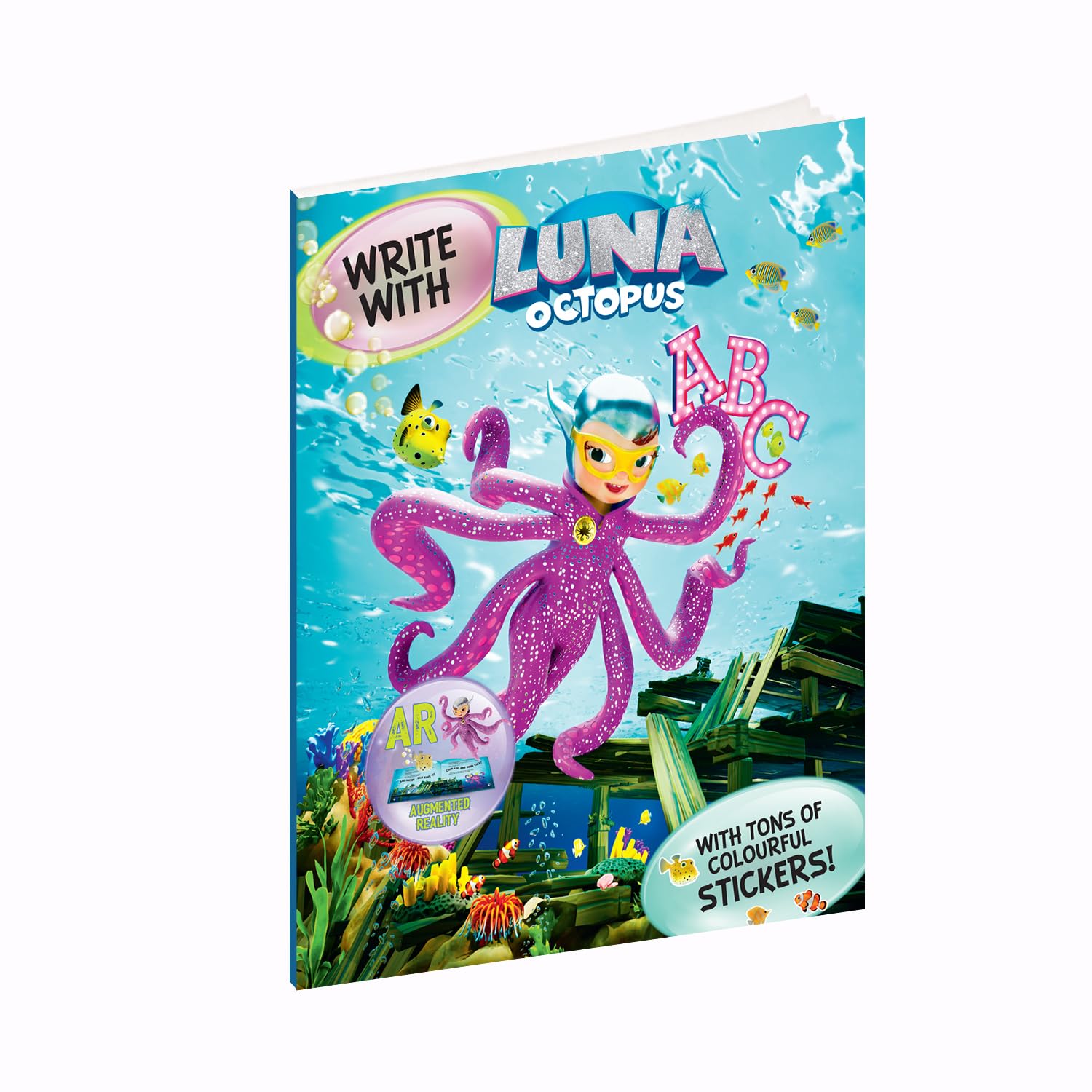 Write with Luna Octopus | AUGMENTED REALITY | Activity Book | Writing Activity | Early Learning Workbook | Handwriting Practice | Learn Alphabets: 2