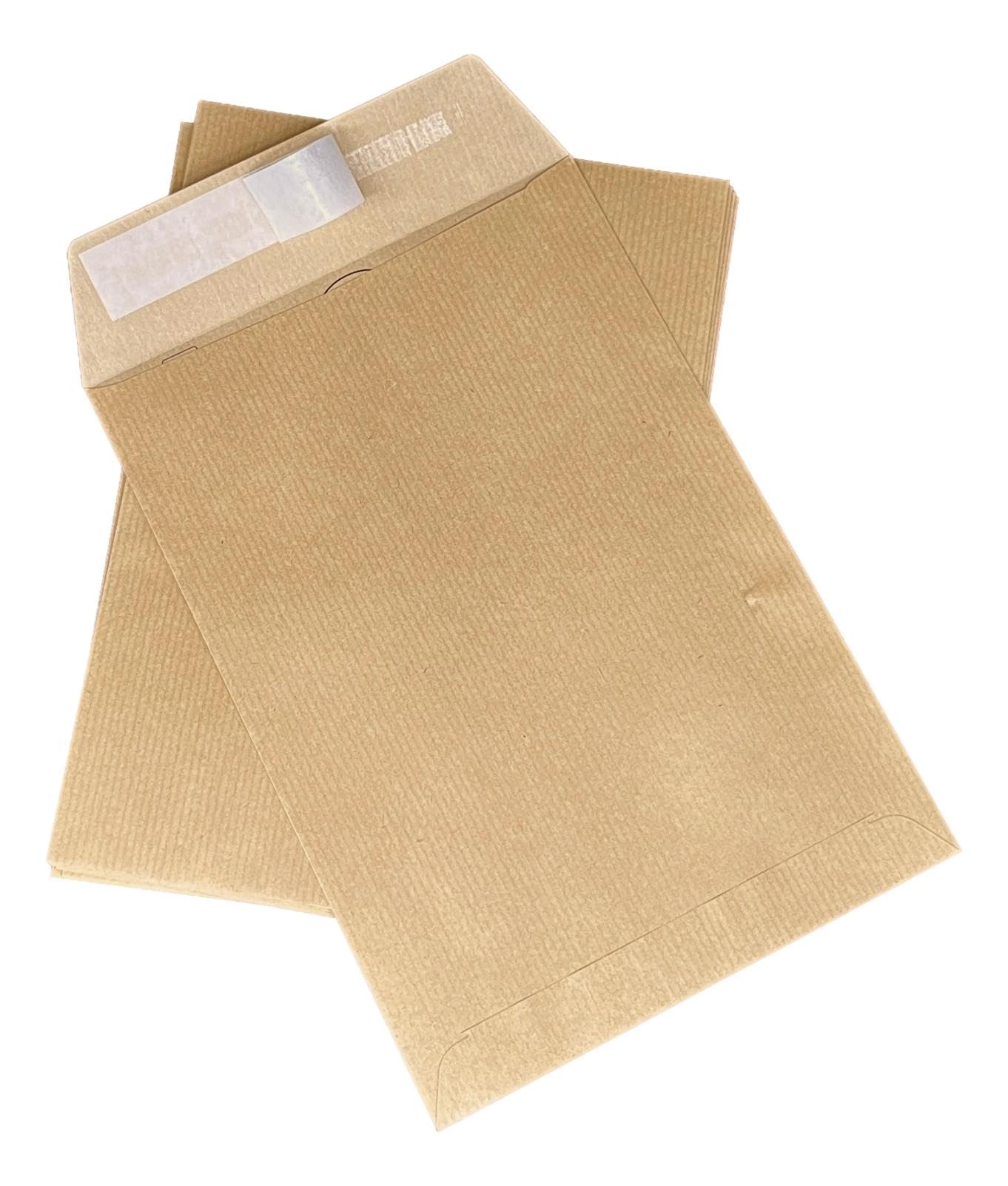 Pack of 100 A5 Envelopes C5 162 x 229 mm Kraft Envelope with Self-Adhesive Adhesive Strip 90 g