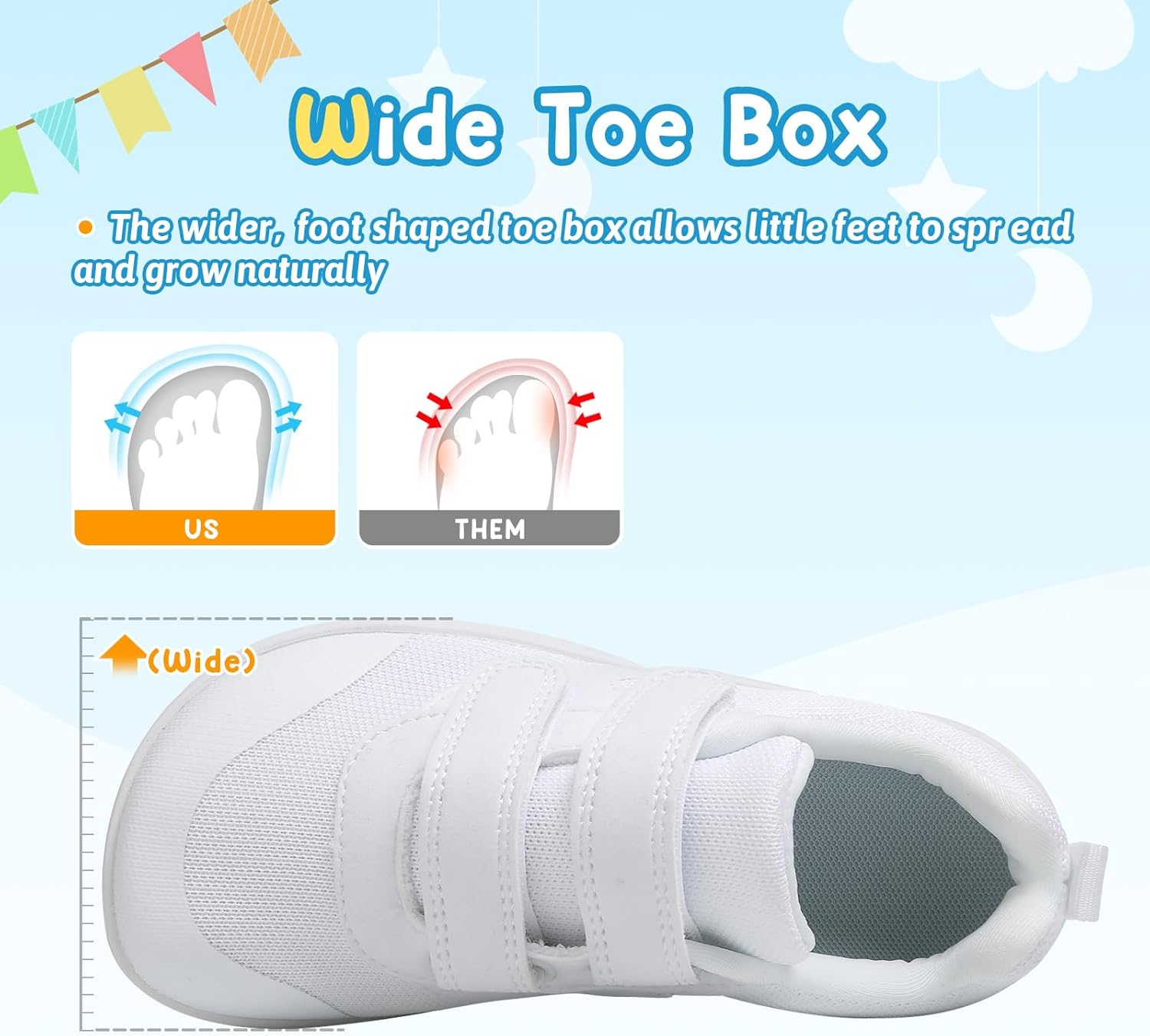 Kids Slip On Barefoot Toddler Boys/Girls Wide Toe Box Sneakers Zero Drop Minimalist Outdoor Activities Walking Running Shoes - Image 7