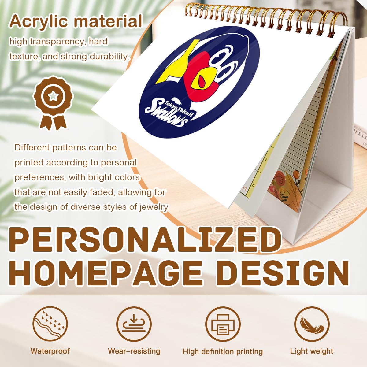 Amazon | 2026年 卓上カレンダー 東京ヤクルトスワローズ つば九郎