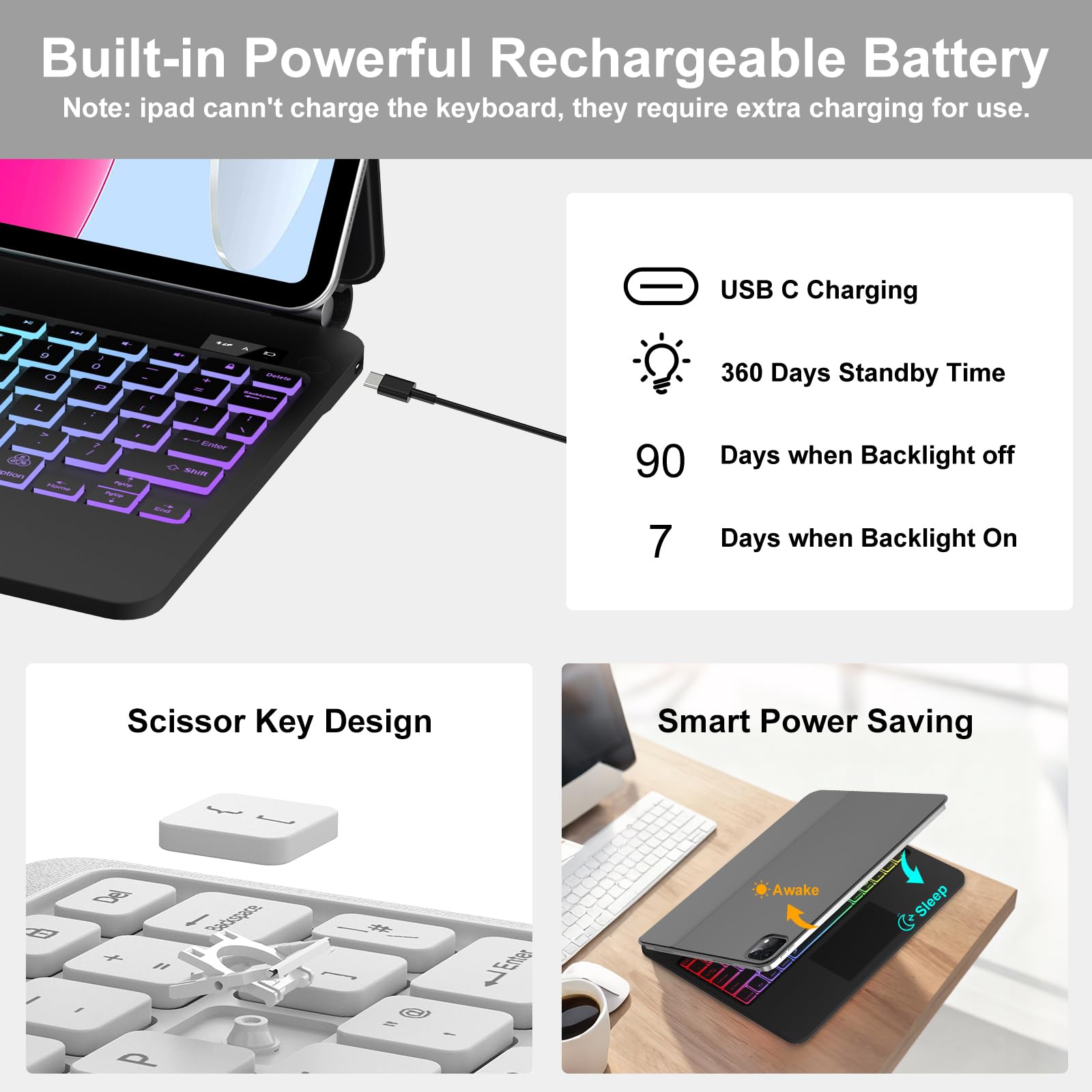 Amazon.co.jp: Magic Keyboard Folio iPad A16 2025年第11世代 iPad 第