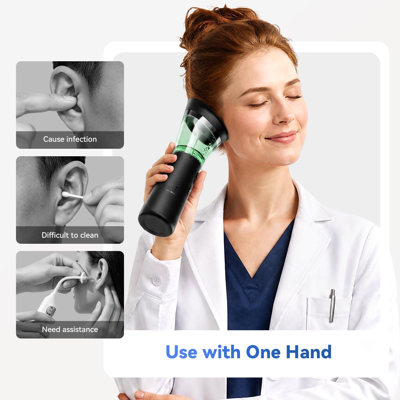 Ear Wax Removal Kit - Temperature Sensor & 4 Modes -2