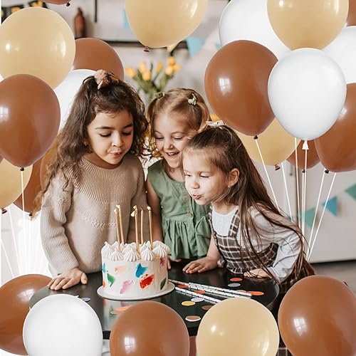 Miniatura 9 de 100 globos de látex de alta calidad de 12 pulgadas para bodas, fiestas, cumpleaños, lote (marrón)