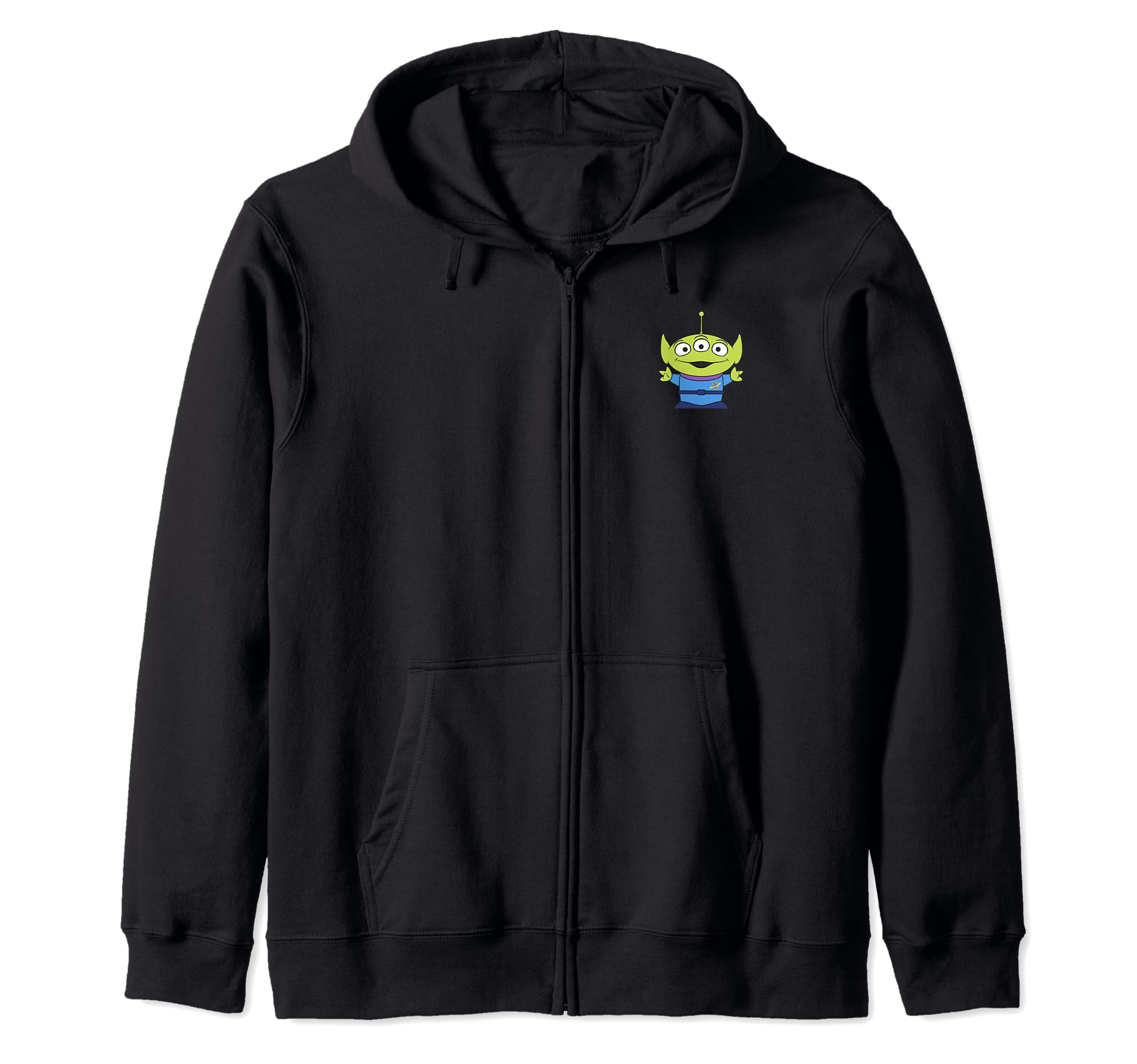 Sweat à capuche costume Alien Disney Pixar avec fermeture éclair intégrale vert