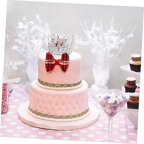 Miniatura 2 de NOLITOY 12 piezas de corona de torta nupcial decoración retro cristales decoración plata tocado pastel de boda adorno Ramo Buchon decoración de mesa