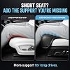 Extensor de asiento de auto con soporte para piernas de ancho completo para manejo prolongado | Soporte para muslos de ancho completo, comodidad de asiento extendida, base antideslizante, soporte ergonómico para piernas 5