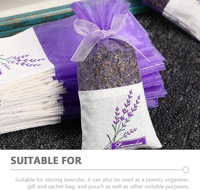 50 bolsas sachet vacías de lavanda 15x7.2 cm miniatura 5
