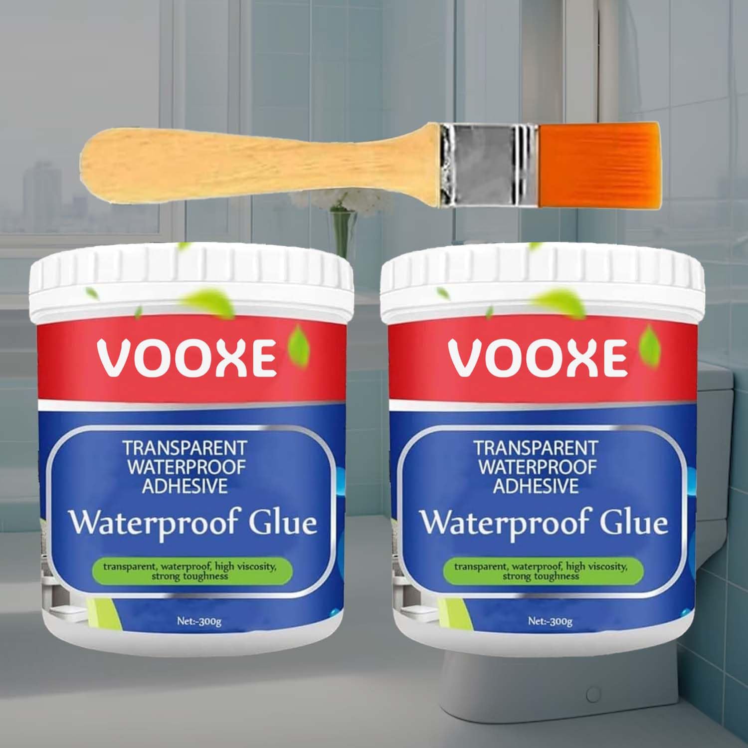 VOOXE Waterproof Leakage & Crack Seal Glue 300 ML With Brush | Waterproofing Liquid Transparent Glue For Roof, Pipe, Tiles Leakage | Magic Adhesive Tile & Wall Coating Sealant ((Pack of 2) (B0DCS3479B) Amazon Price History, Amazon Price Tracker