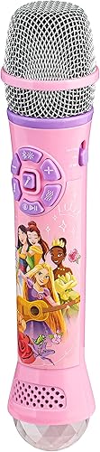 Miniatura 1 de eKids Disney Princess - Micrófono de karaoke Bluetooth con espectáculo de luz LED micrófono inalámbrico para niños y fanáticos de los juguetes y