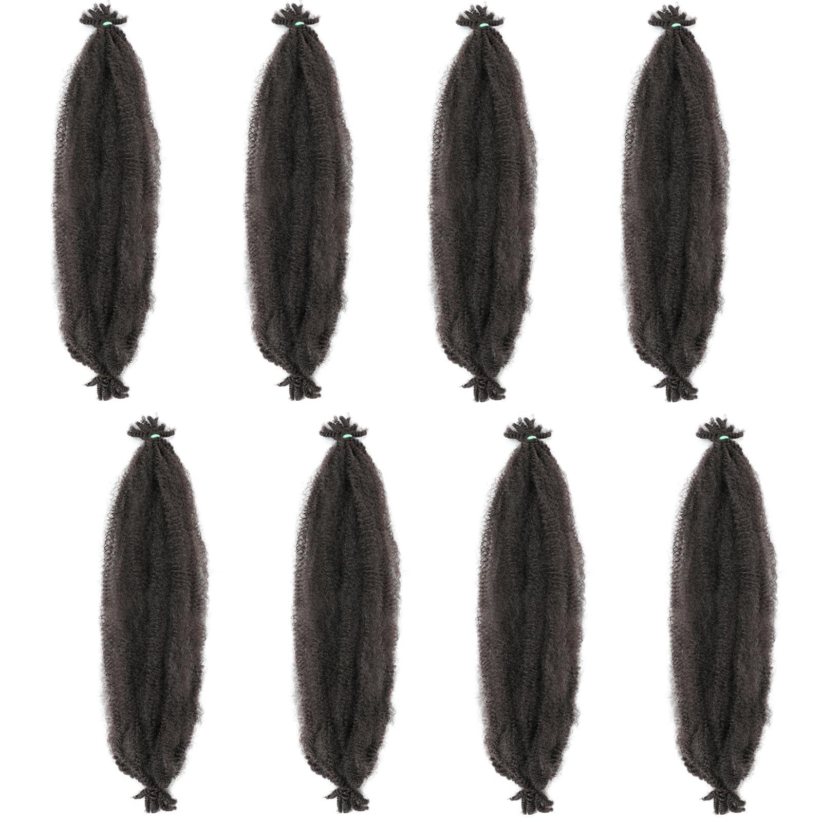 3 Packs Marley Twist Hair 14 Inch Pre-Separated Springy Afro Twist Hair Extension Afro Kinky Hair for Braiding Marley Kinky Braiding for Black Women (#4 - Image 4