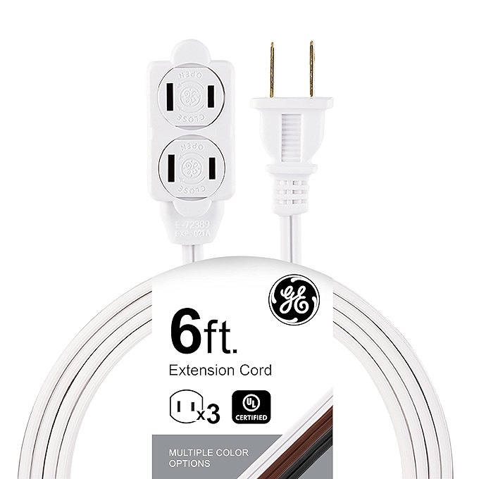 GE 三孔插排 带延长线 家用办公厨房安全插座 UL认证