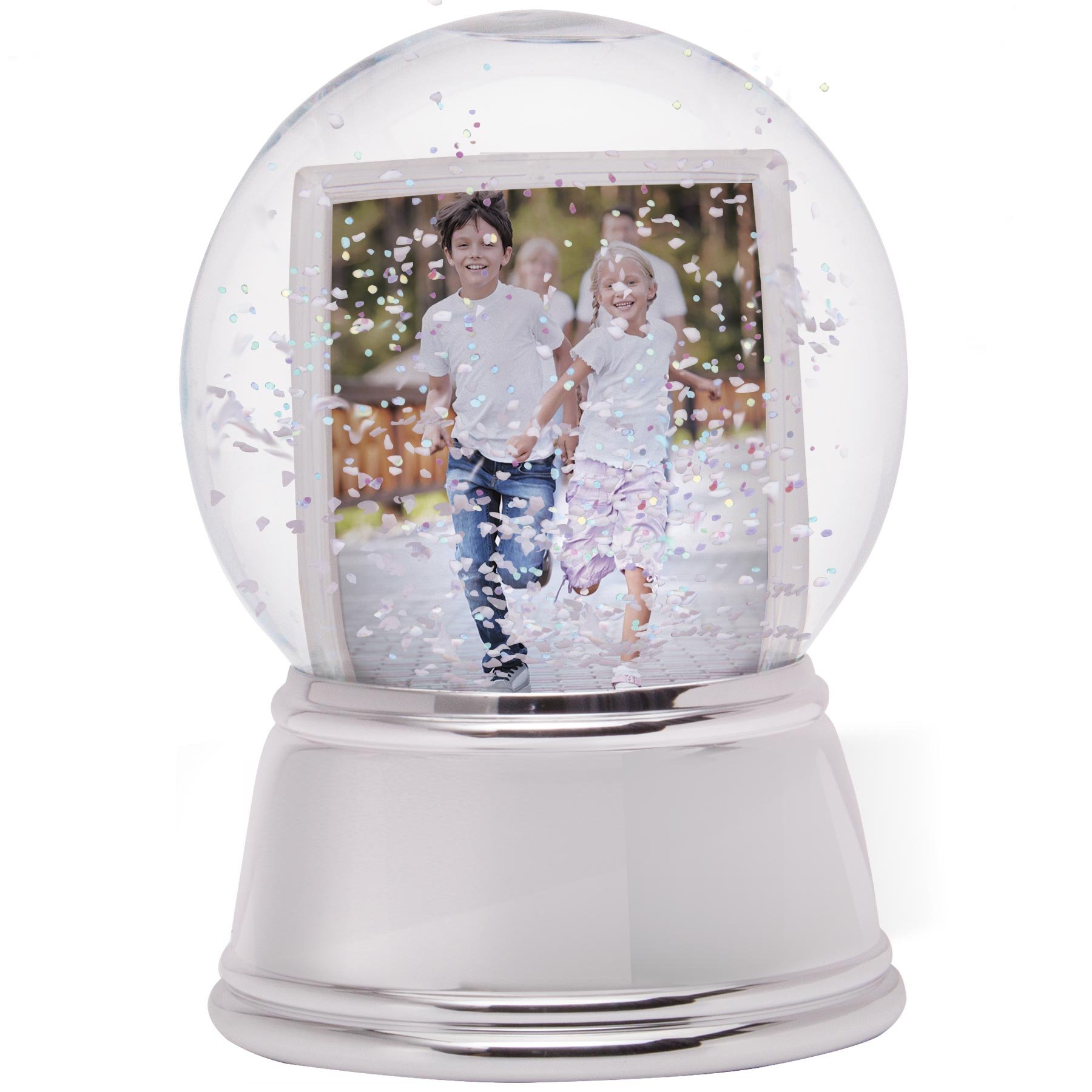 Neil Enterprises Inc. Photo Snow Globe with Silver Base