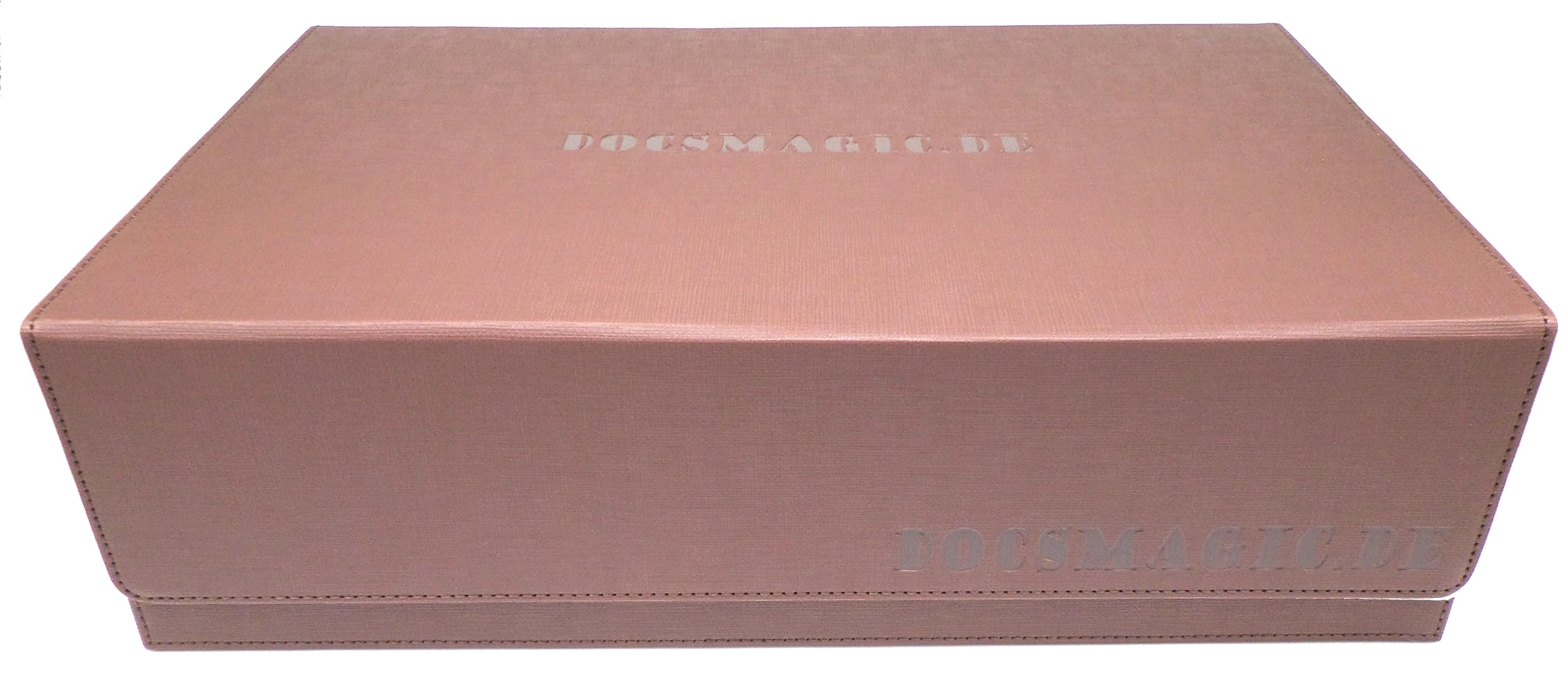 docsmagic.de Premium 3-Row Trading Card Storage Box Brown + tace & Divider - MTG PKM YGO - pudełko do przechowywania, brązowe