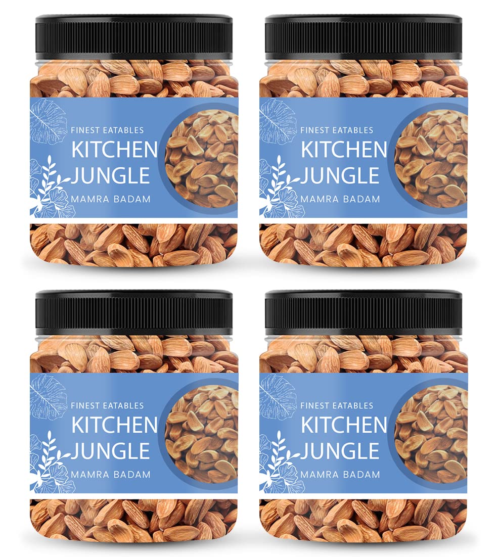 Kitchen Jungle Mamra Giri Almonds 250gm*4 Jar - [ Grade-AAA Quality & Bold Size Bidam ] Rich in Oil, More Nutritious, Mamra Badam (B08ZL4WPMK) Amazon Price History, Amazon Price Tracker