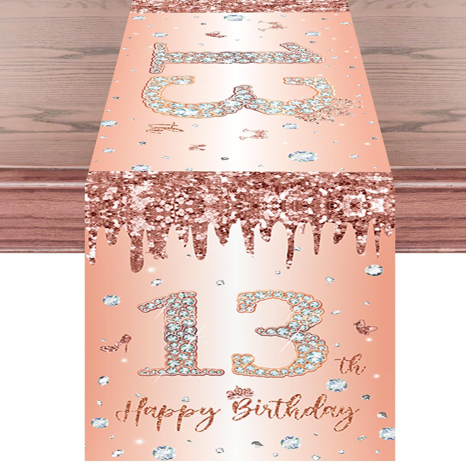 Tecreo Happy 13th Birthday Tischläufer, 13. Geburt Produktbild-Vorschau 5
