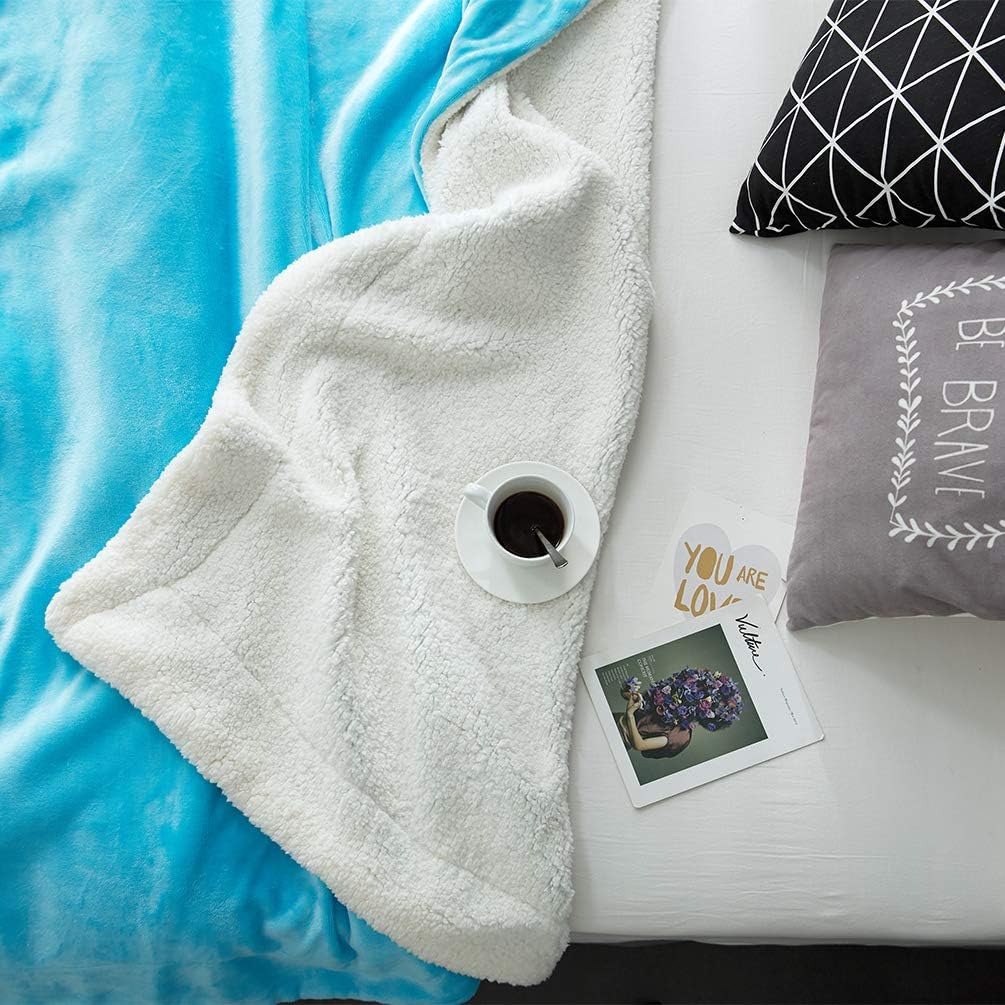 Black Friday - 60% OFF LBRO2M Sherpa Fleece Bed Blanket Queen Size Super Soft Fuzzy Plush Warm Cozy Fluffy Microfiber Couch Throw Velvet Double Reversible Luxurious Blankets,Teal New Arrivals LBRO2M Sherpa Fleece Bed Blanket Queen Size Super Soft Fuzzy Plush Warm Cozy Fluffy Microfiber Couch Throw Velvet Double Reversible Luxurious Blankets,Teal