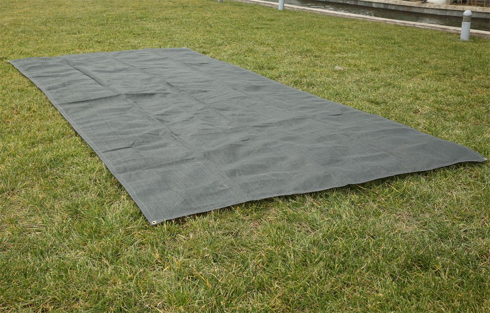 Wiltec Dywan do przedsionka 500 × 250 cm, mata namiotowa z HDPE, wykładzina campingowa podkład do przedsionka