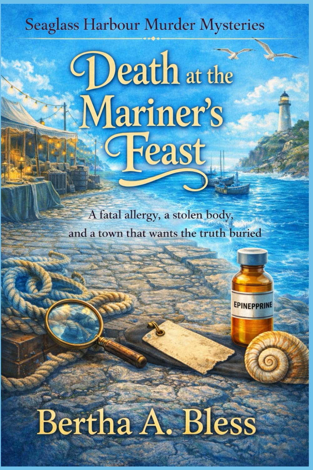 Death at the Mariner’s Feast: A fatal allergy, a stolen body, and a town that wants the truth buried (Seaglass Harbour Murder Mysteries series)