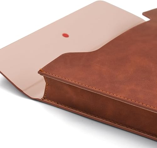 Miniatura 3 de VANRA Carpetas verticales de piel sintética para archivos, organizador de documentos expandibles, carpeta de bolsillo para papel tamaño carta A4 con