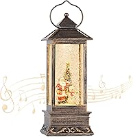 Vista 61 de Linterna musical de globo de nieve de Navidad, linterna giratoria brillante de 12 pulgadas con temporizador de 6 horas, alimentado por USB