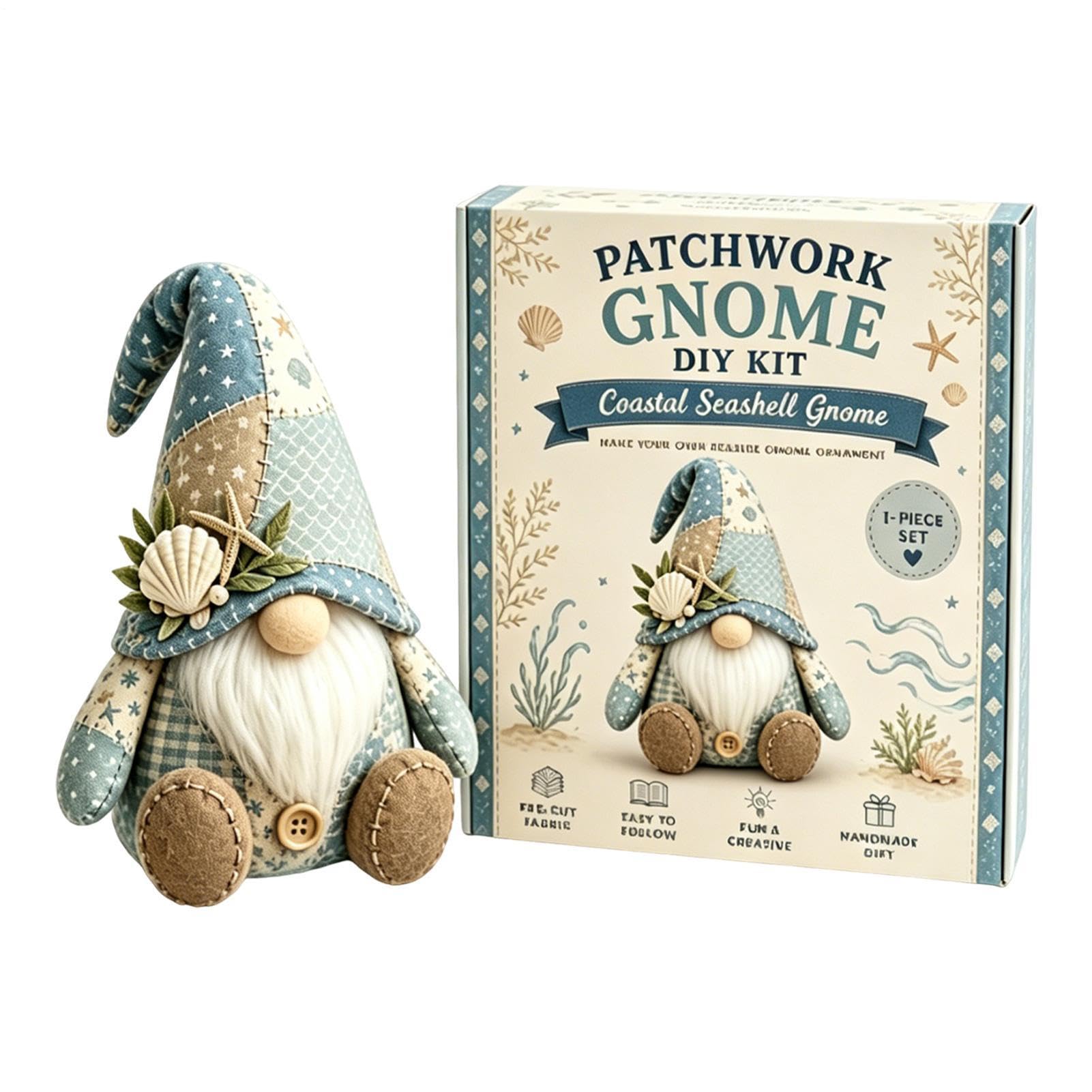 DIY patchworks Animal Kit, 3D Beaded Gnome DIY Kit, Fairy patchworks Diys Collection