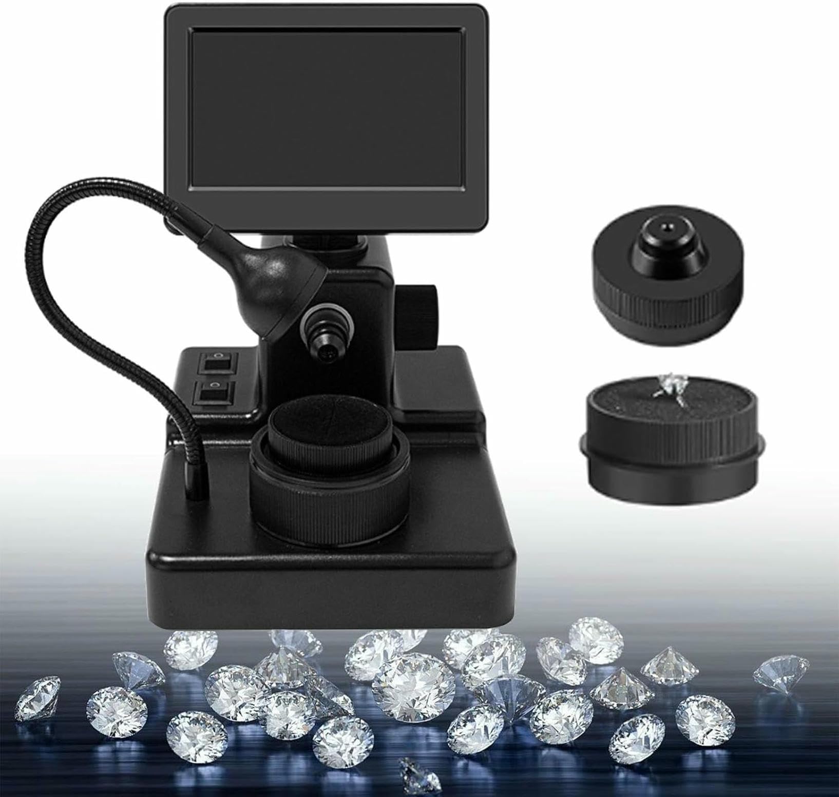Visionneuse de code de ceinture de diamant 1000x HD avec écran LCD intégré