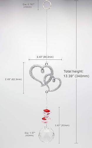 Miniatura 29 de Colgante de cristal para colgar en el jardín, diseño de prismas de cristal, ideal para decoración del hogar, regalo para mamá, amigos, abuela.