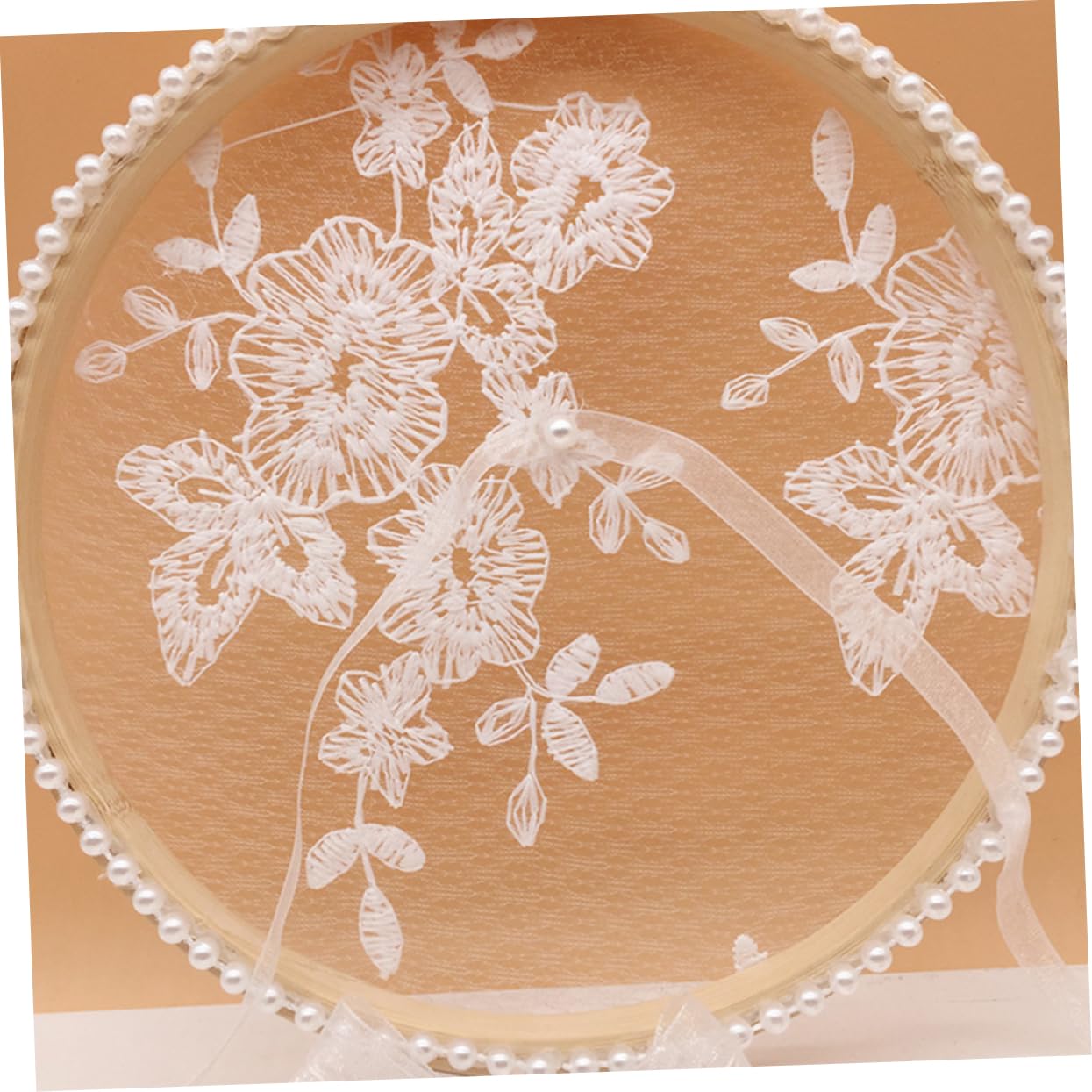Abaodam 3 Stücke Floral Bowknot Kissen Hochzeit Dekorationen Für Engagement Spitze Bearer Für Hochzeit