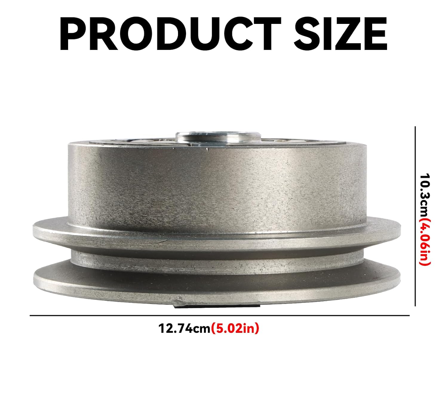 Clutch 5" Single Pulley 1/2" V-Belt 3/4" Bore Replacement for Wacker VP1340 VP1350 VP1750 Plate Compactors for Honda GX160 GX200