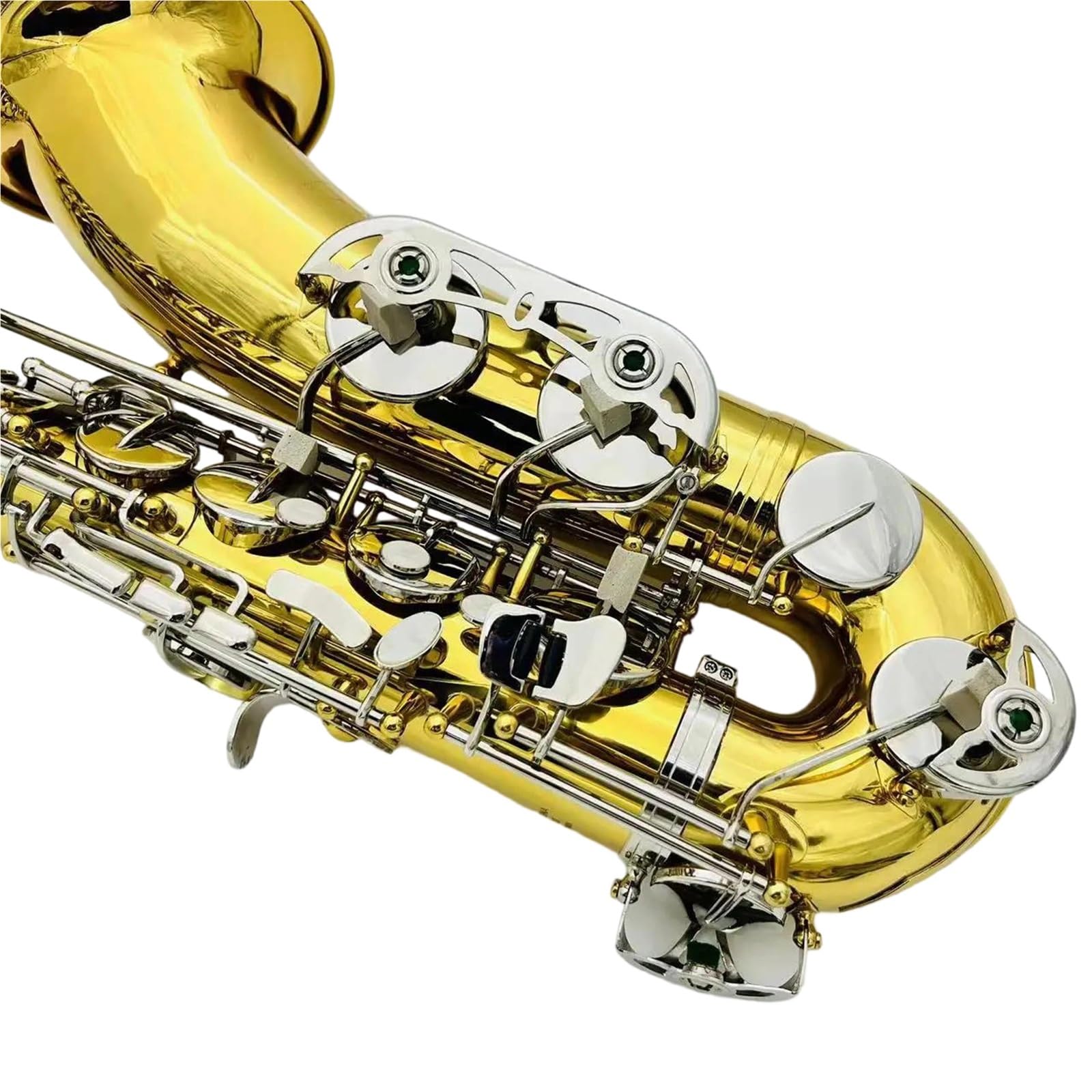Saksofony Dla Początkujących Saksofon Tenorowy B Dur Wykończenie Mosiężne Profesjonalny Instrument Dęty Drewniany Z Akcesoriami(2)