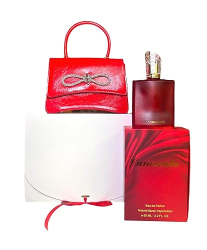 CAMERATA D'LUJO ESTUCHE DE REGALO (PERFUME+CARTERA) (Cartera RojaMonedero Rojo)