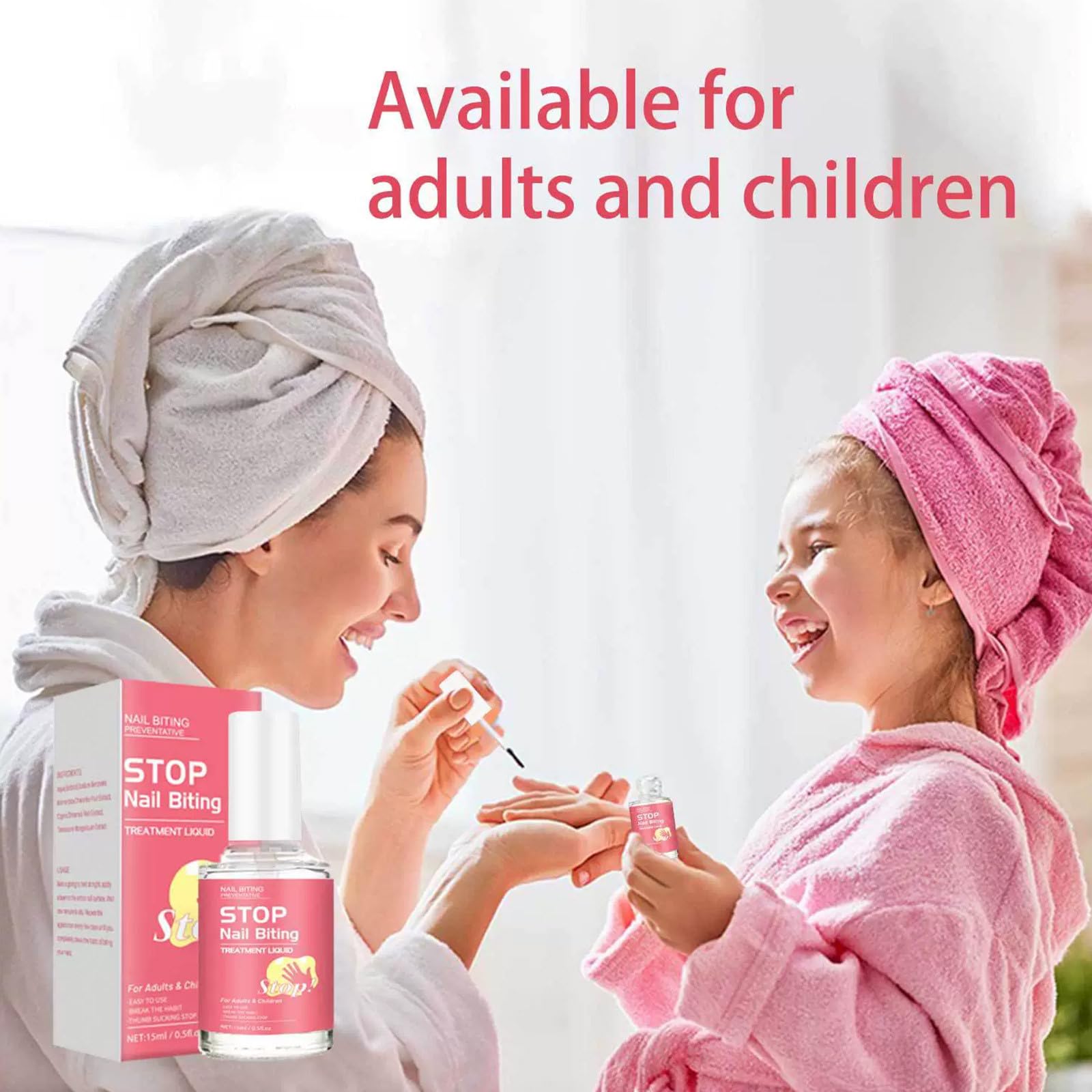 Stop Smalto per unghie per bambini e adulti, anti-masticazione delle unghie contro la masticazione delle unghie | Vernice naturale anti-masticazione delle unghie contro il succhiare il pollice (2