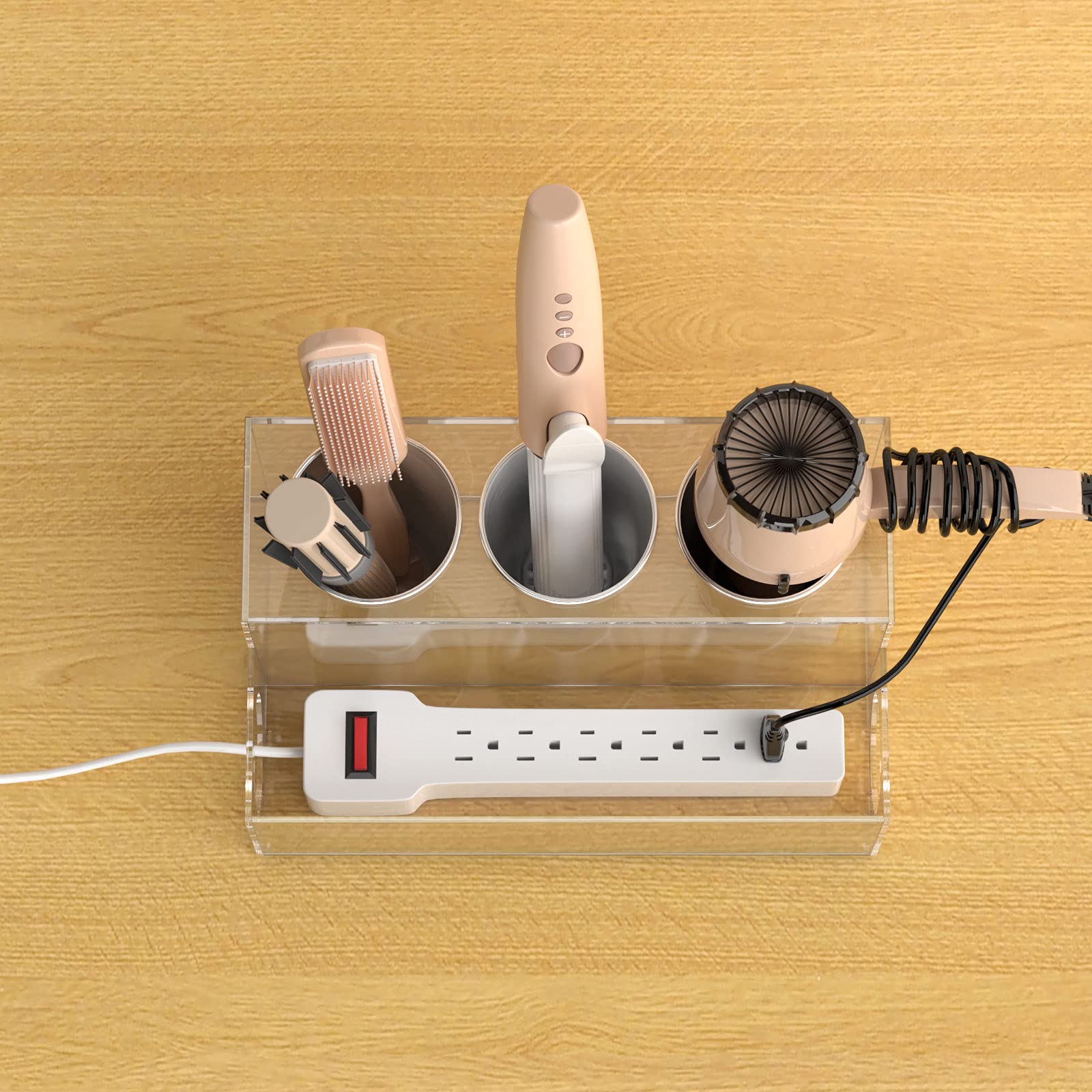 Buy NIUBEE Hair Tool Organizer, Clear Acrylic Hair Dryer and Styling