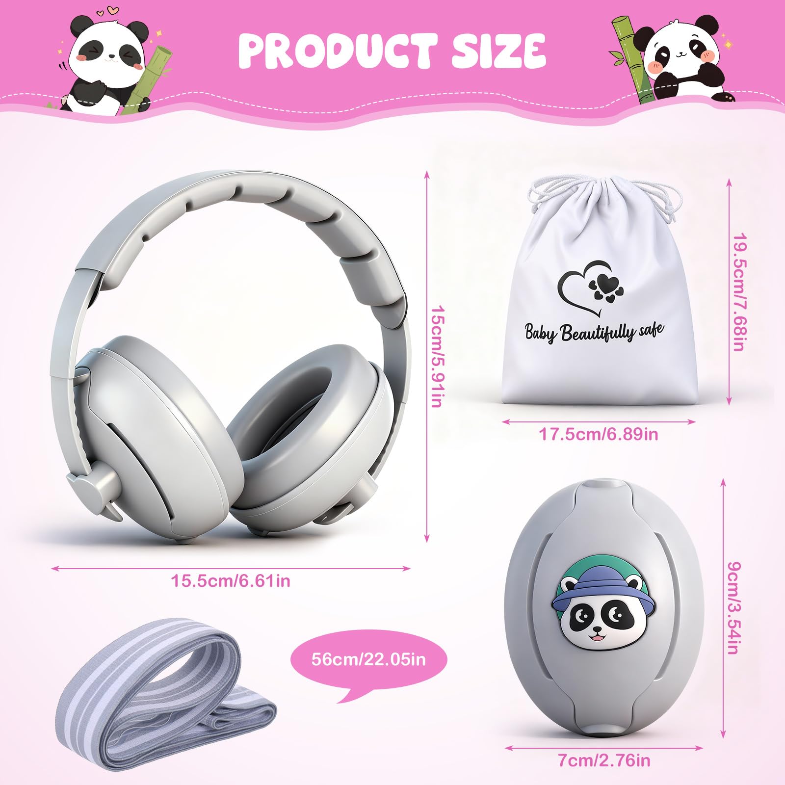 Zocipro 2-in-1 Baby Earmuffs - Image 3