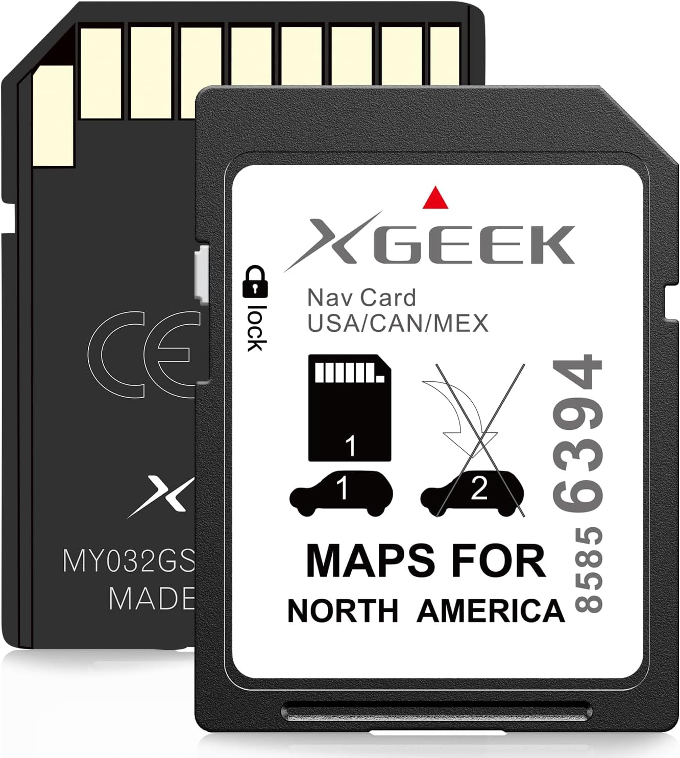 XGEEK Navigation SD Card 85856394 for GM Chevrolet GMC Buick Cadillac