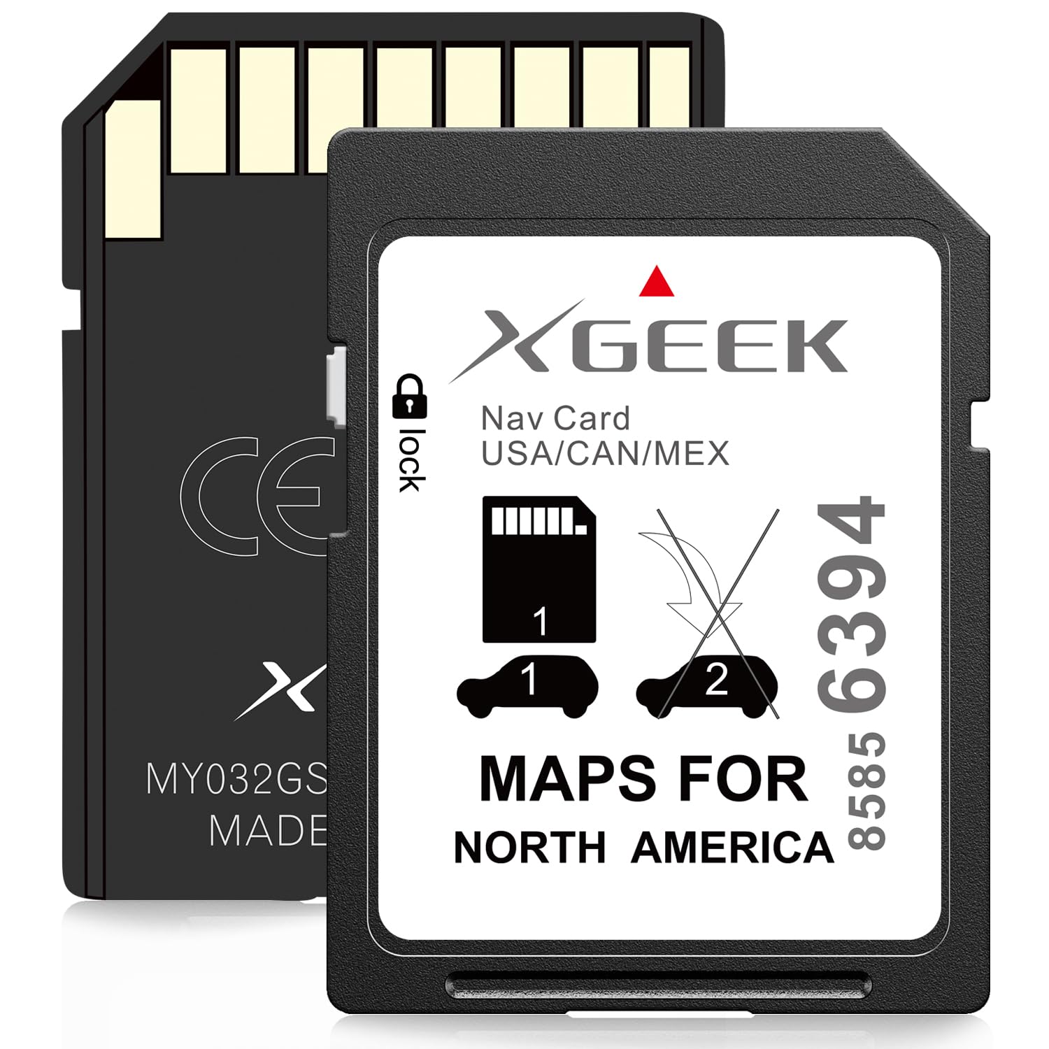 XGEEK Navigation SD Card 85856394 for GM Chevrolet GMC Buick Cadillac | 2026 Latest Map U…