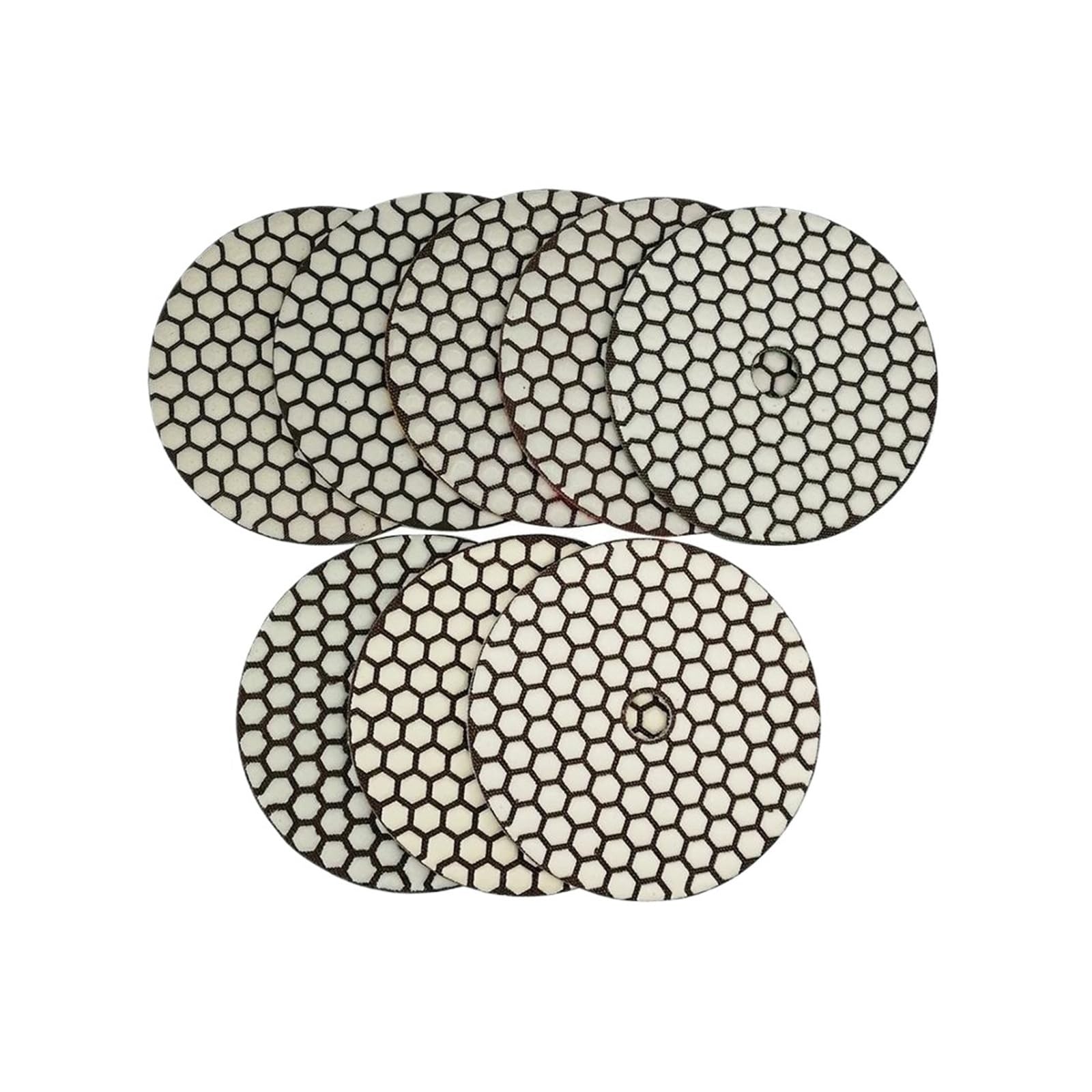 Zestaw diamentowych tarcz polerskich, Diamentowe elastyczne pady polerskie na sucho 5 cali 8 szt. do granitu, marmuru i ceramiki(8pcs S8)