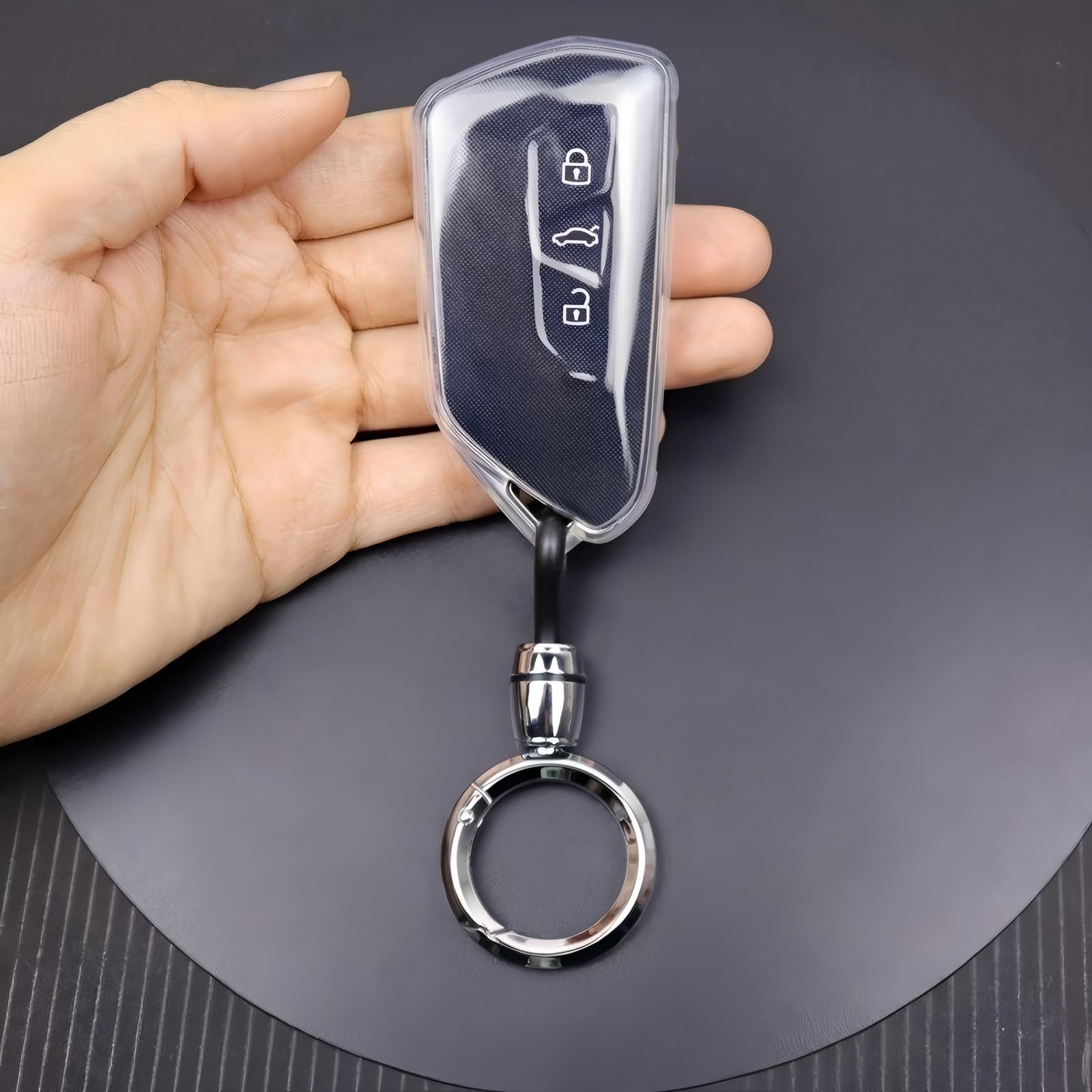 Portallave de protección total para VW ID.3 en TPU transparente de alta resistencia