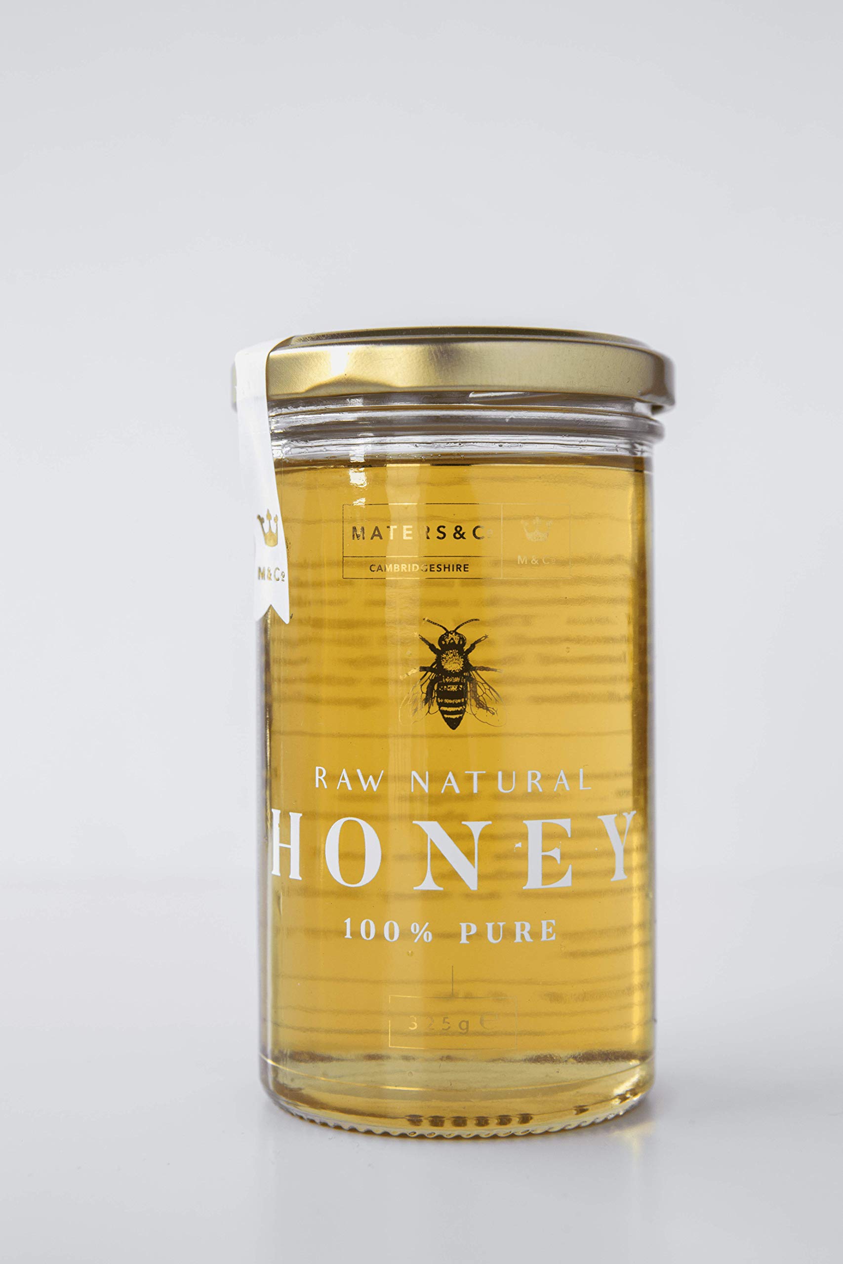 Maters & Co Unpasteurised 100% Pure Cambridgeshire Spring Honey 325g, as Featured in Evening Standard and Tatler
